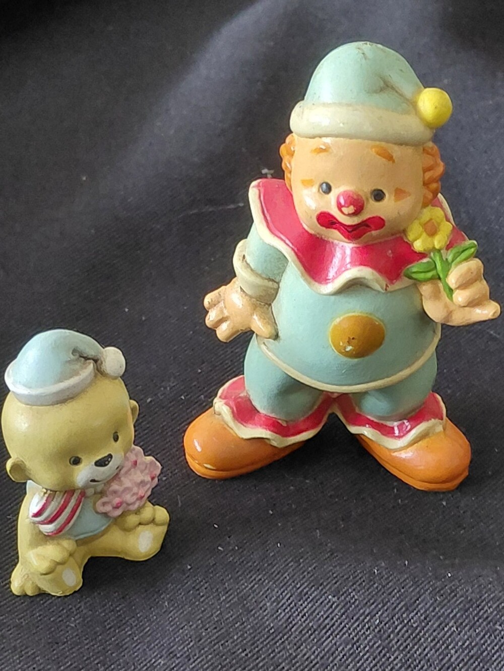 Enesco 21/2" Kids Clown With Puppy Figurine